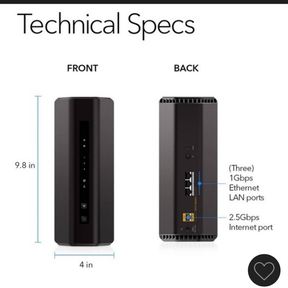 Netgear Nighthawk BE5000 wifi router model RS150 - Picture 2 of 8
